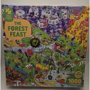 Brand New Sealed Magic Puzzle Company 1000 Piece Puzzle The Forest Feast
